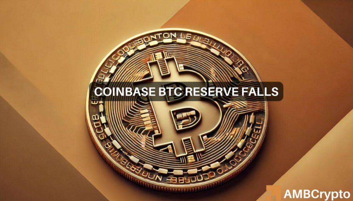 Coinbase Bitcoin Reserves down by 15% since February - All the details