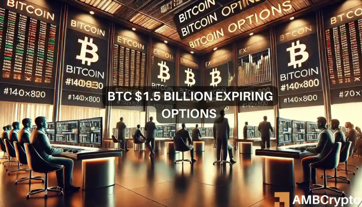 1 billion Bitcoin options set to expire as whales sell off: What's next?