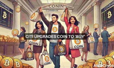 Citi analysts upgrade Coinbase stock to ‘BUY’ after +30% rally projection