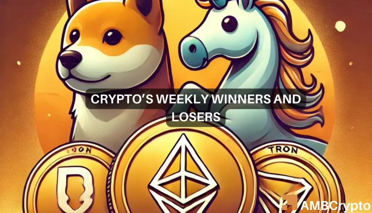 Crypto market's weekly winners and losers – WIF, WLD, UNI, TRX