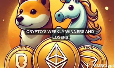 Crypto market's weekly winners and losers – WIF, WLD, UNI, TRX