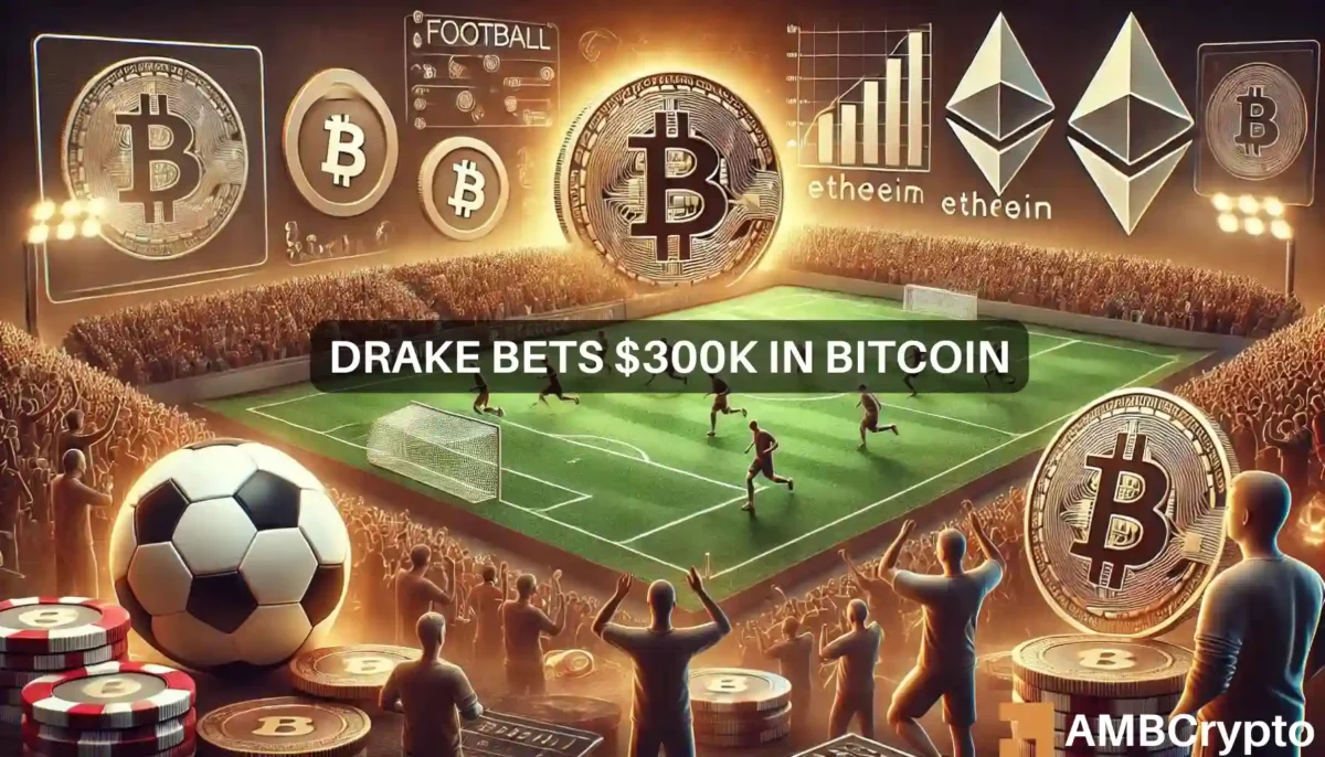 Drake bets $300K in Bitcoin