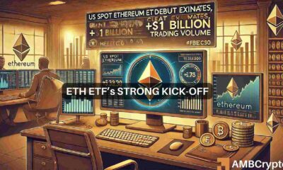 Ethereum ETF Day 1 beats '20% of BTC' estimate - Analysts predict what's next