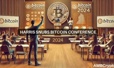 Harris snubs Bitcoin Conference