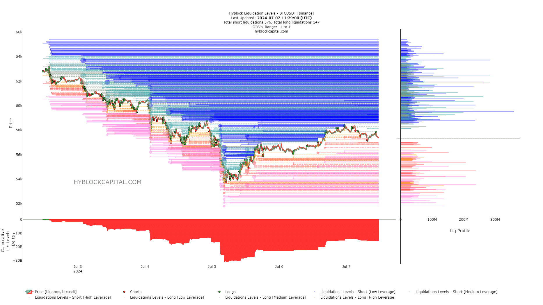 Bitcoin Liquidation Levels