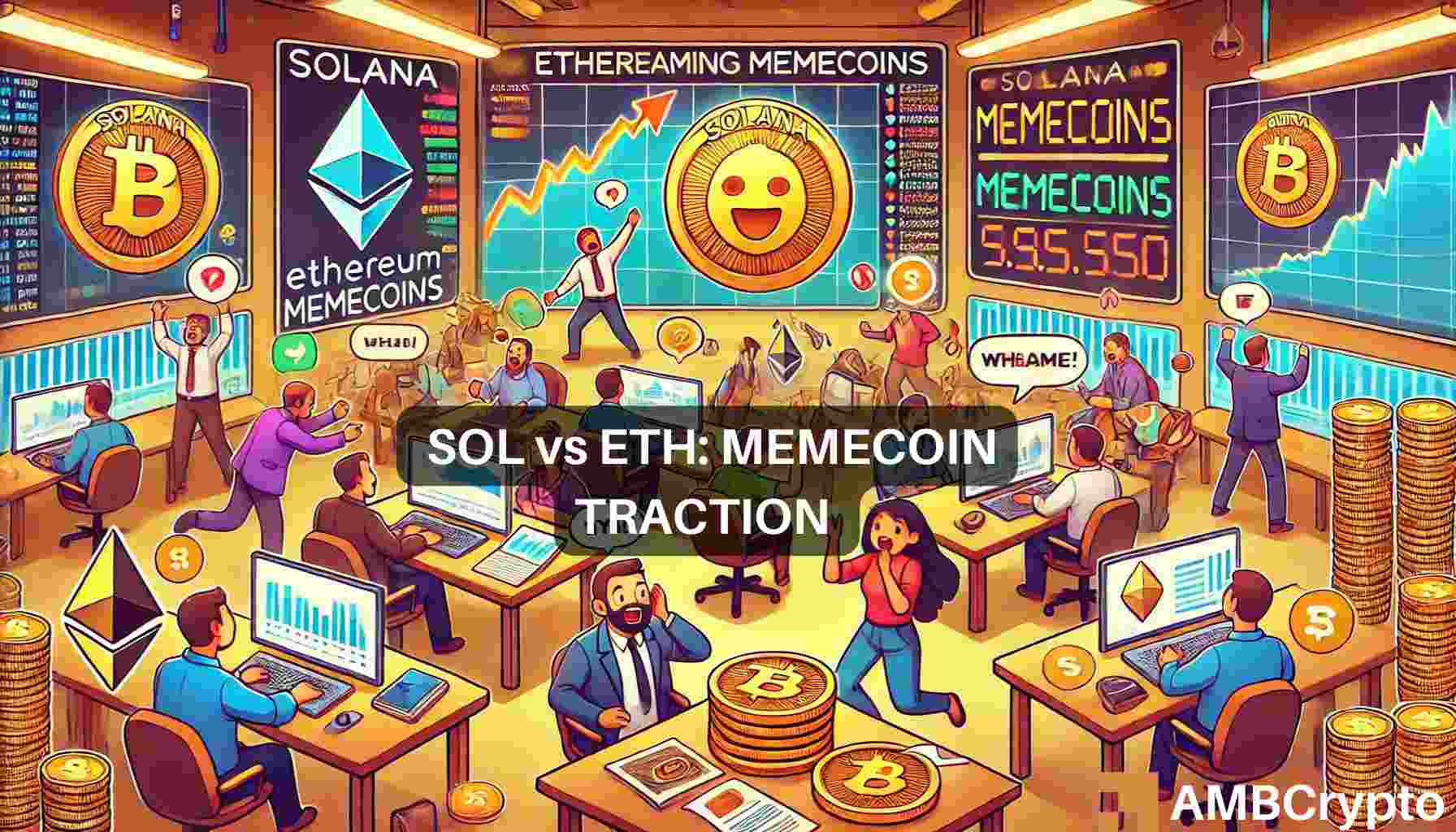 ‘In the Solana ecosystem, memecoins reign’: WIF, BONK outshine ETH memes