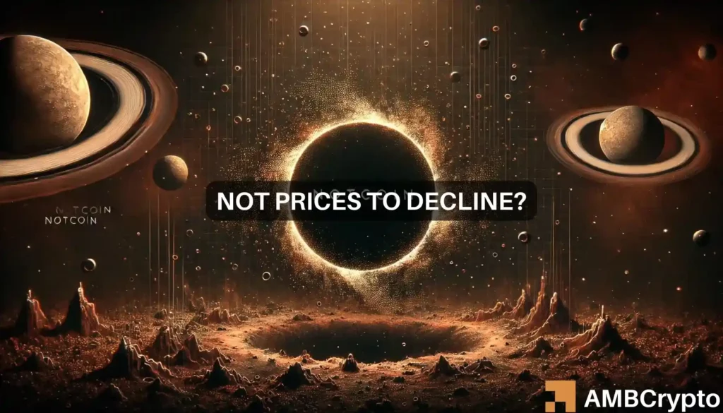 Notcoin price prediction yields a warning for short-term traders