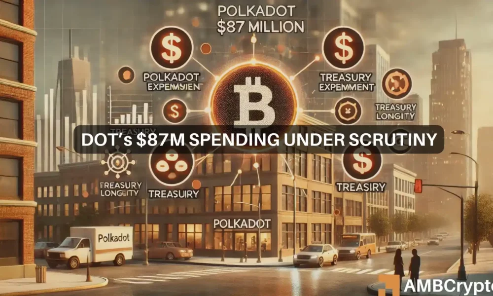 Polkadot spends $87M in H1 2024: ‘Treasury deep in the negative’