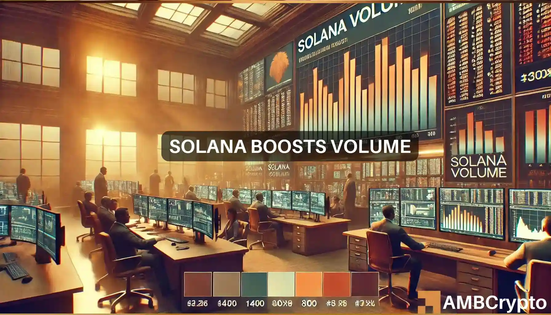 Solana's trading volume hits $1.6 billion amid memecoin surge