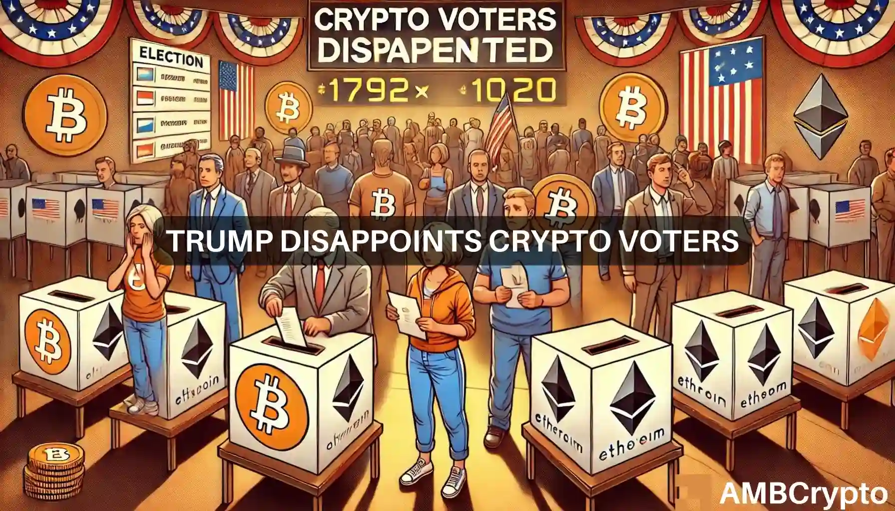 Trump disappoints crypto voters
