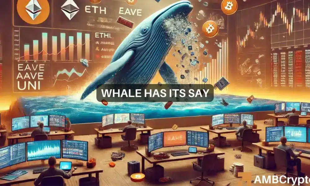What this whale’s latest dump means for ETH, AAVE, and UNI’s prices