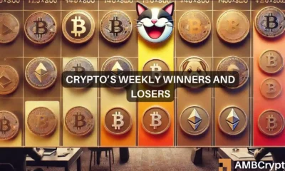 Crypto market's weekly winners and losers – AAVE, MOG, RNDR, WIF