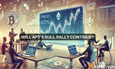 Aptos market watch - Will 6% uptick initiate APT price rally?