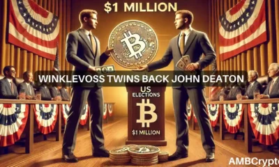 Winklevoss twins back John Deaton