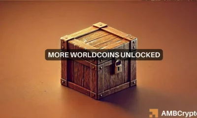 Worldcoin's market reacts softly to token unlock event