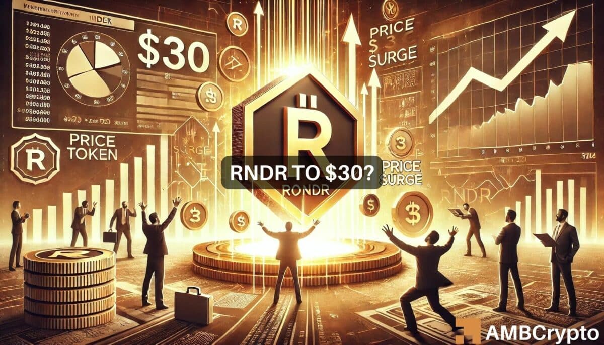 Why RNDR's 13.41% surge could mean $30 for AI token by August