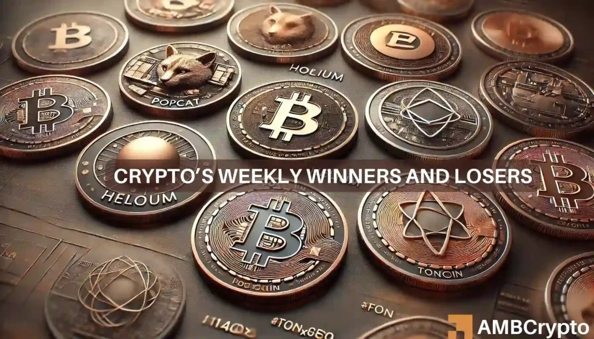 Crypto market's weekly winners and losers – POPCAT, FET, HNT, and TON