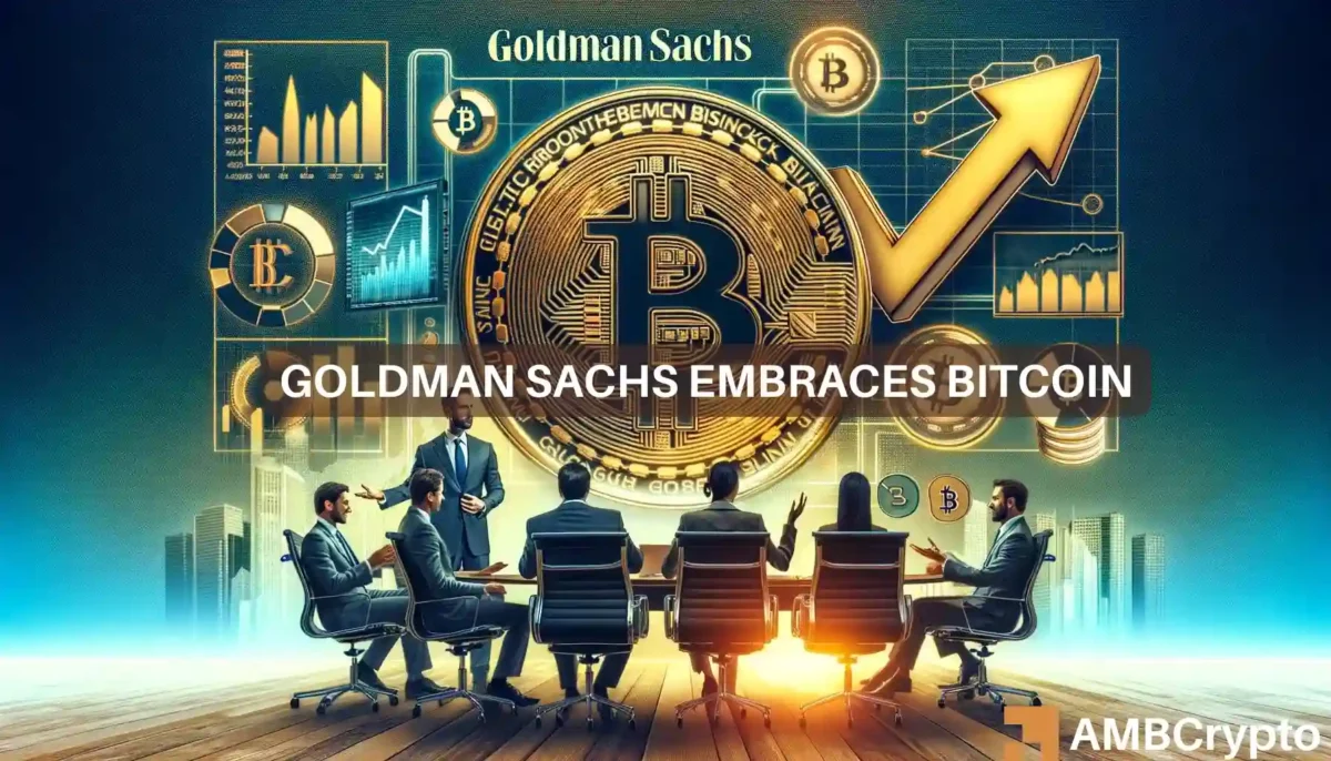 Goldman Sachs reveals $500M Bitcoin stake: 'Even bankers cannot resist BTC'