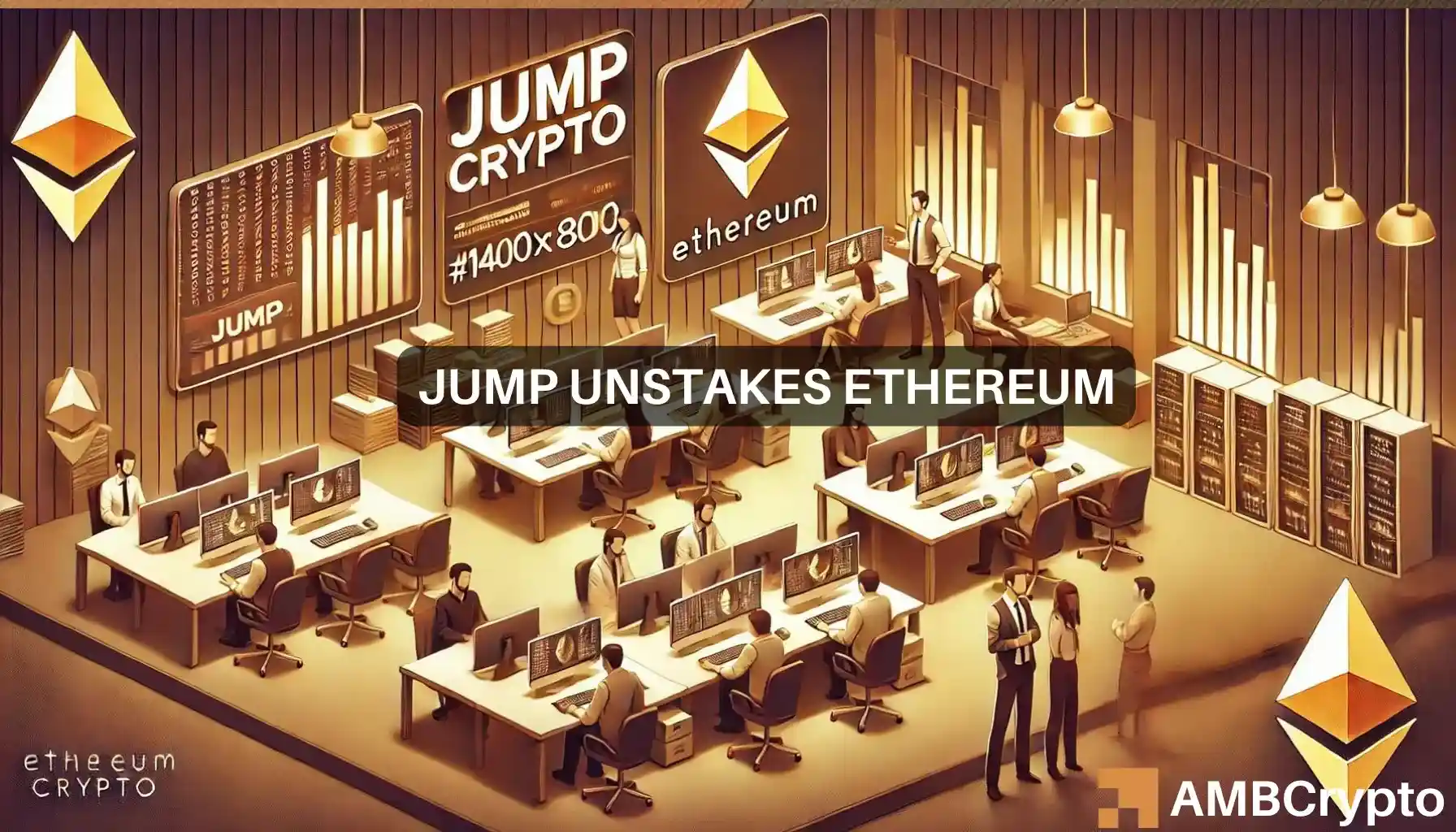 Ethereum faces volatility as Jump Crypto unstakes $314.8 million ETH