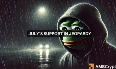 PEPE scenarios for August- range formation or deeper price retracement?