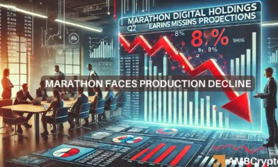 Marathon Digital Q2 earnings miss projections, shares drop 8%