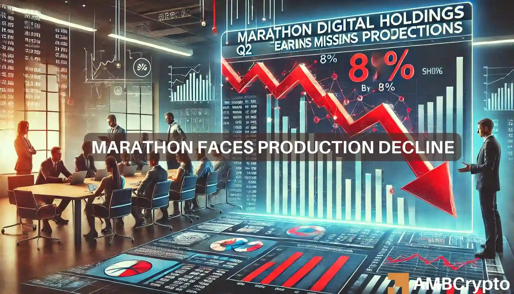 Bitcoin mining firm Marathon Digital misses Q2 projections, shares drop 8%