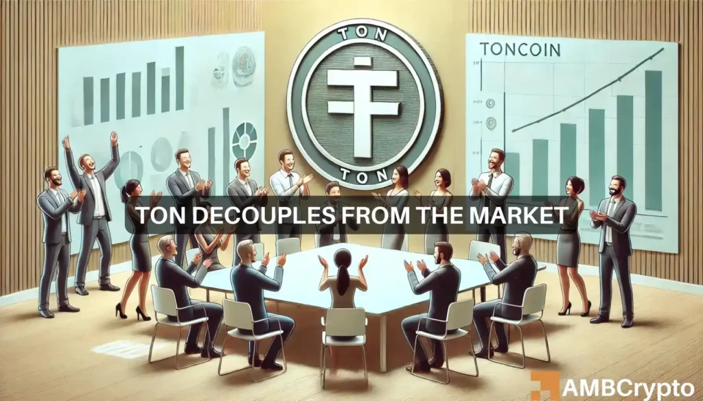 Toncoin is up, while other cryptos are down - Is $6.85 next?