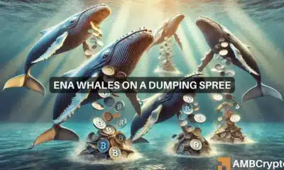 Ethena whales offload 22 mln ENA at $7 mln loss: Crash incoming?