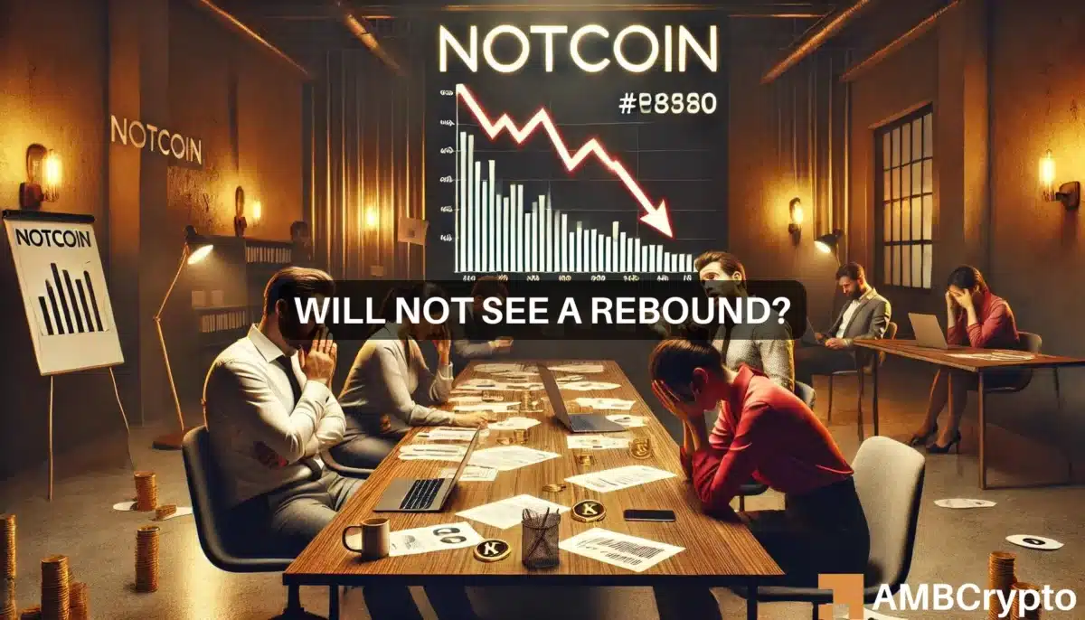 Notcoin plummets 70% since January, but will NOT rebound soon?