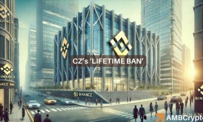 Binance’s CZ 'banned for life' from operating the exchange