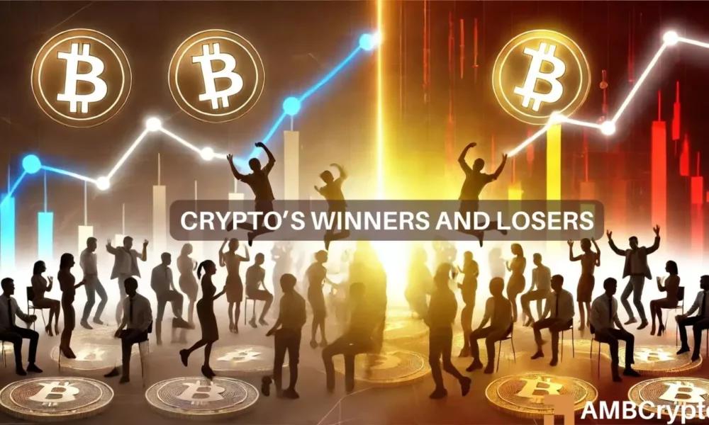 Crypto market’s weekly winners and losers – STRK, HNT, DOGS, and ATOM