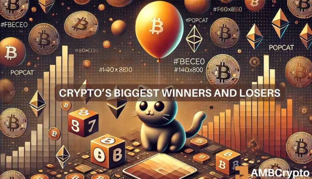 Crypto market's weekly winners and losers – POPCAT, TAO, HNT, and STRK