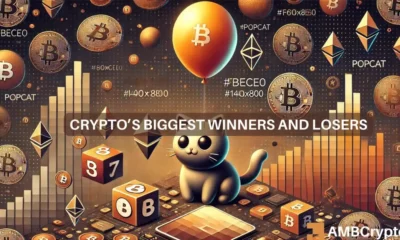 Crypto market's weekly winners and losers – POPCAT, TAO, HNT, and STRK