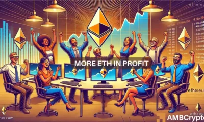 Ethereum holders in profit spike to 68% amid exchange outflow surge