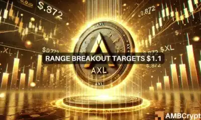 AXL Coin Surges After Range Breakout, Could Consolidate near $0.9