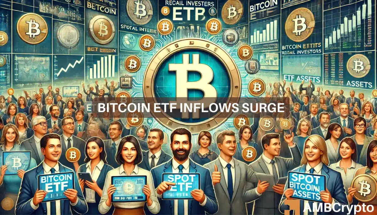 Bitcoin ETF inflows surge