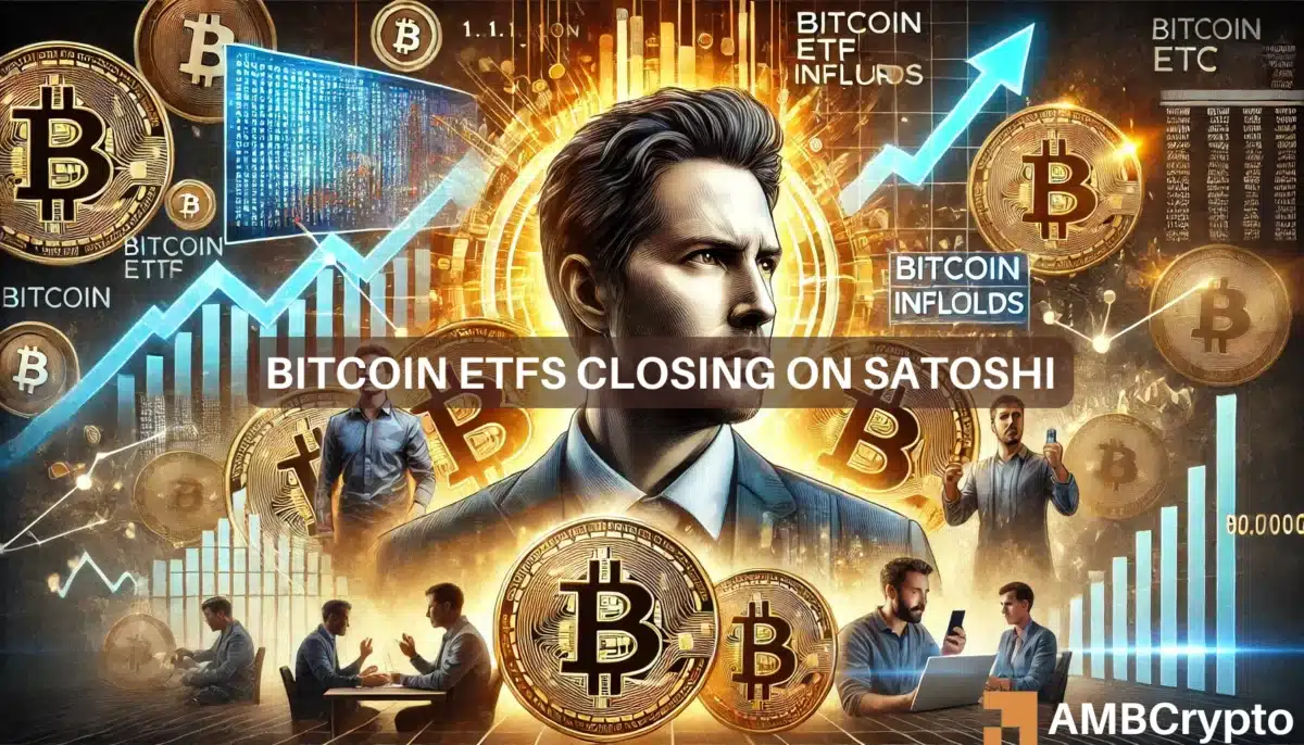 Is Satoshi's Bitcoin stash safe? ETF inflows might soon rival his holdings!