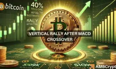 Bitcoin MACD crossover shows vertical rally is about to begin