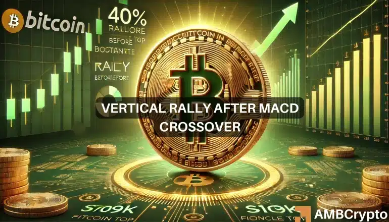 Bitcoin MACD crossover shows vertical rally is about to begin