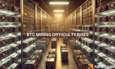 Bitcoin mining difficulty hits record high as hashrate surges