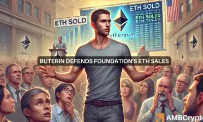 Vitalik Buterin clears air on the decision behind the Ethereum Foundation's ETH sales as community backlash rises.