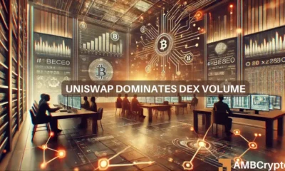 Uniswap drives DEX Trading Volume spike as total trades hit $544 trillion