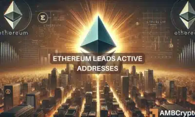 Ethereum boasts 40% of active addresses across networks—Will the price catch up?