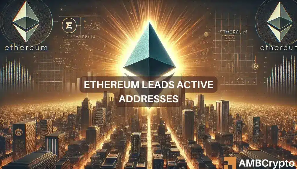 Ethereum boasts 40% of active addresses across networks—Will the price catch up?