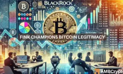 As BlackRock's Bitcoin ETF grows, Larry Fink compares BTC to...