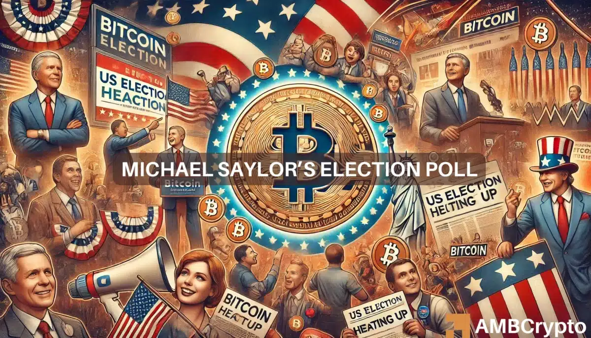 Michael Saylor's election poll