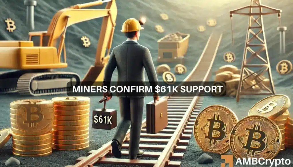 Bitcoin miners exit confirm $61K support - Why this is key for October's rally