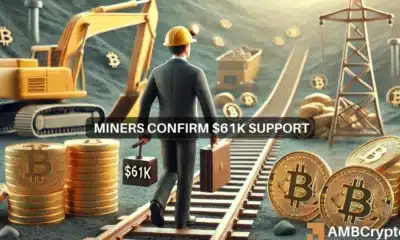 Bitcoin miners exit confirm $61K support - Why this is key for October's rally