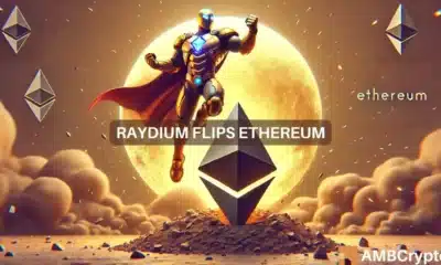 Raydium hits $1.7 billion TVL and tops Ethereum in fees amid bullish token price