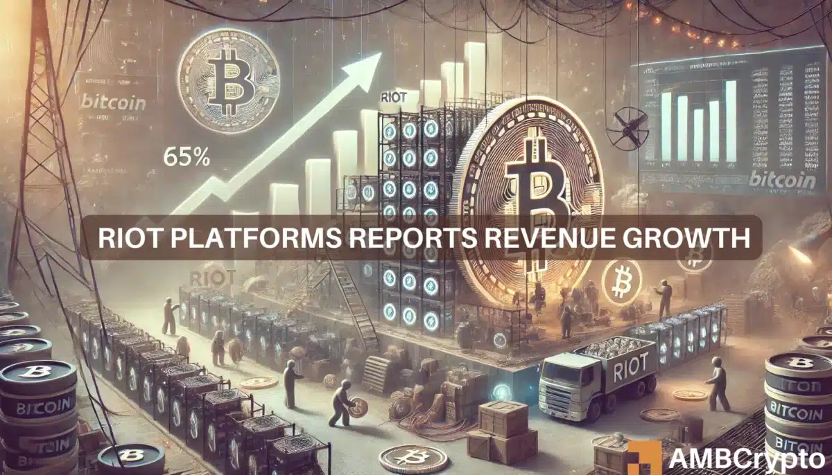 Riot Platforms reports revenue growth